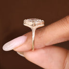 Marquise Cut Diamond Engagement Ring in Bezel Setting