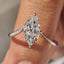 Marquise Cut Engagement Ring in Upside Down Setting