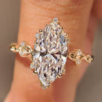 Marquise Cut Engagement Ring in Vintage Style