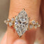 Marquise Engagement Ring in Tulip Setting