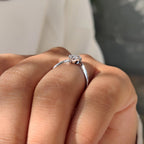 Marquise Cut Engagement Ring in Upside Down Setting