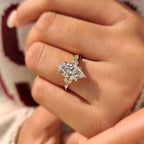 Muse Style Marquise Diamond Ring With Tulip Setting