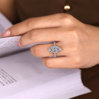 5 - 8 Carat IGI Certified Marquise Diamond Engagement Ring