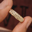 Men's Engagement Ring in Hammer Finish