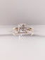 3.0 CT Princess Moissanite Solitaire Hidden Halo Setting Engagement Ring