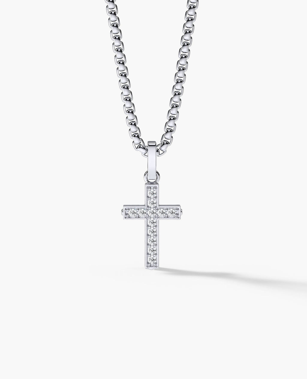 MINI CROSS Gold Pendant with 0.25ct Diamonds