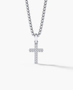 MINI CROSS Gold Pendant with 0.25ct Diamonds