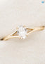 Minimalist 1 ct Oval brilliant lab grown diamond solitaire engagement ring - DisneyValley