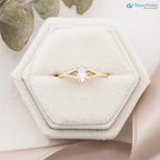 Minimalist 1 ct Oval brilliant lab grown diamond solitaire engagement ring - DisneyValley