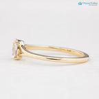 Minimalist 1 ct Oval brilliant lab grown diamond solitaire engagement ring - DisneyValley