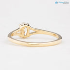Minimalist 1 ct Oval brilliant lab grown diamond solitaire engagement ring - DisneyValley