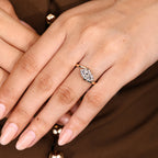 Solitaire Marquise Engagement Ring In East To West Setting