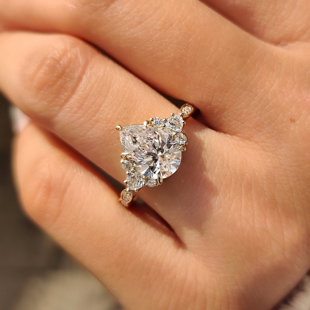 Pear Cut Diamond Ring in Muse Setting