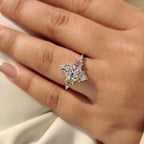 Marquise Cut Engagement Ring in Muse Setting