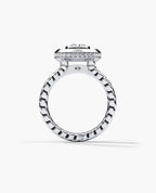 ROPES Cushion Cut Diamond Gold Engagement Ring