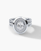 ROPES Oval Cut Diamond Gold Engagement Ring