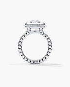 ROPES Round Cut Diamond Gold Engagement Ring