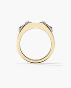 NORTHSTAR Gold Signet Ring with 0.10ct Diamonds