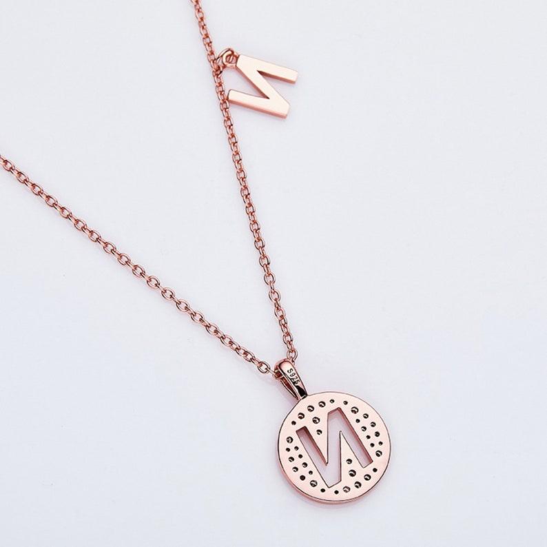 Personalized "N" latter diamond necklace