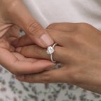 2.50 CT Heart Cut Moissanite Four Prongs Engagement Ring