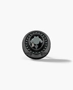 HALO EverBlak Gold Oval Cut Single Stud Earring with 0.55ct - 1.40ct Black Diamonds