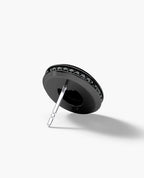 HALO EverBlak Gold Oval Cut Single Stud Earring with 0.55ct - 1.40ct Black Diamonds