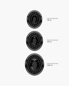HALO EverBlak Gold Oval Cut Single Stud Earring with 0.55ct - 1.40ct Black Diamonds