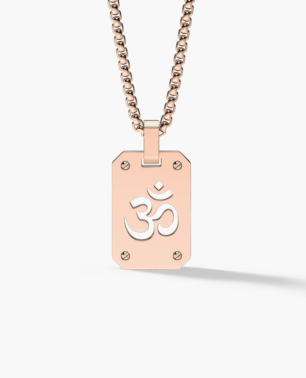 SHADOW OM Gold Dog Tag Pendant