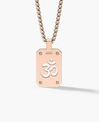SHADOW OM Gold Dog Tag Pendant