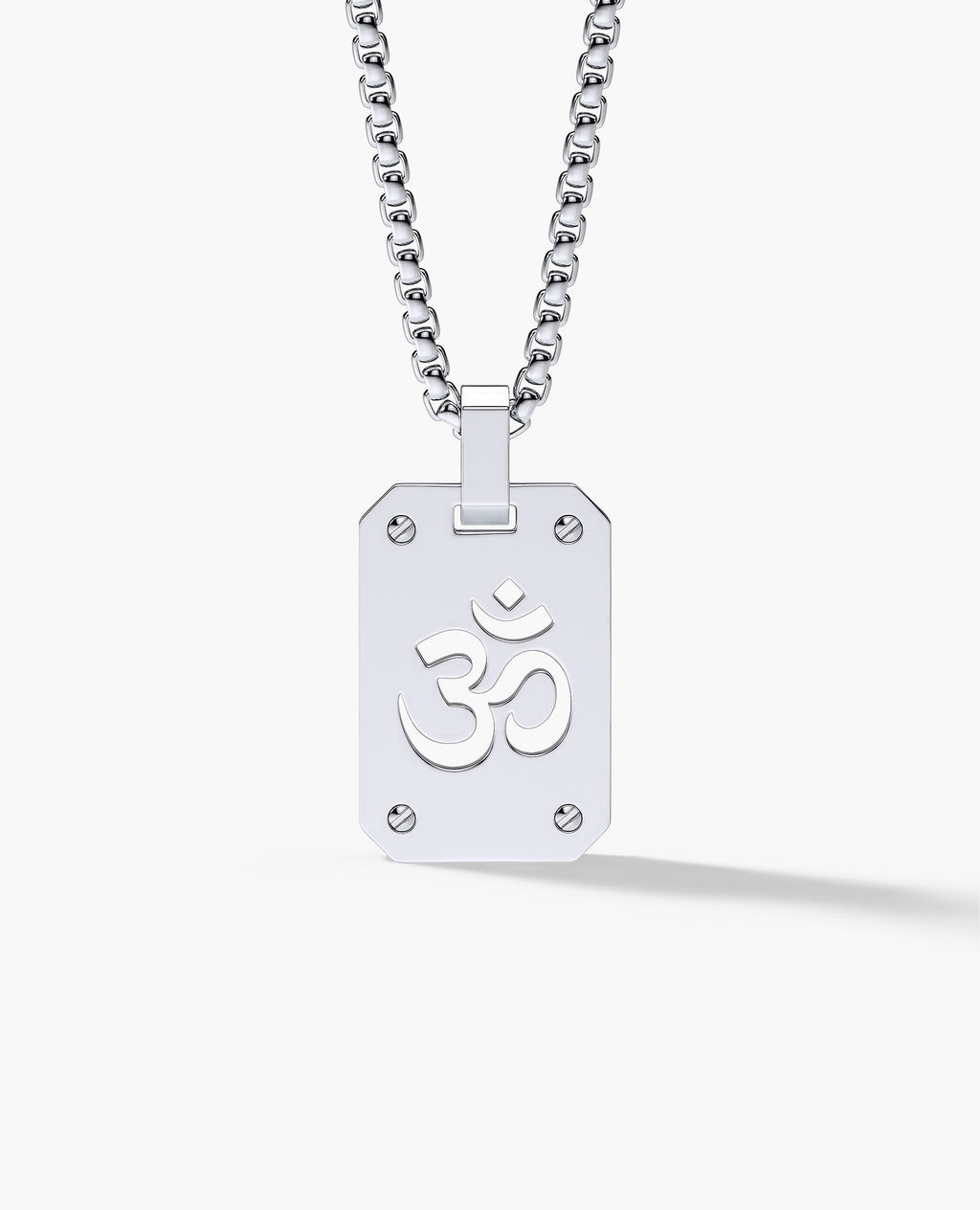 SHADOW OM Gold Dog Tag Pendant