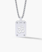 SHADOW OM Gold Dog Tag Pendant