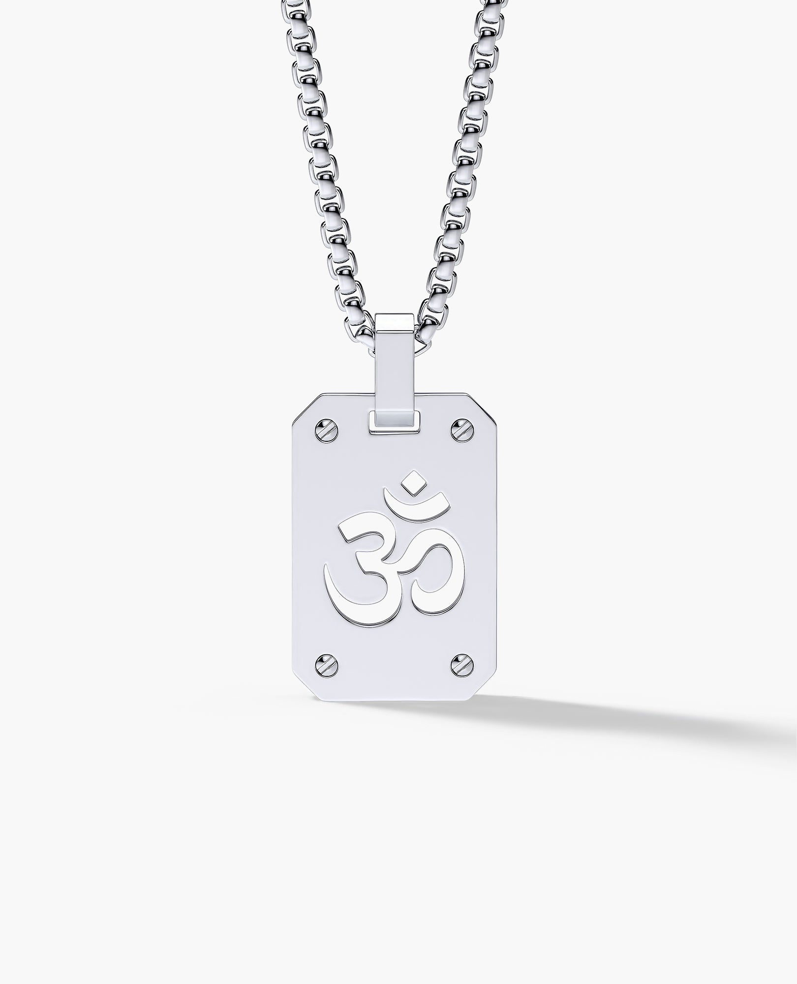 SHADOW OM Gold Dog Tag Pendant