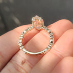 Dutch Marquise Engagement Ring in Shared Prong Pave Setting
