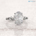 Oval Twig Engagement Ring, 2ct Unique Nature Inspired Lab Grown Engagement Ring DisneyValley