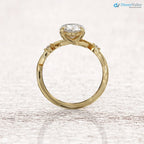 Oval Twig Engagement Ring, 2ct Unique Nature Inspired Lab Grown Engagement Ring DisneyValley