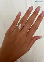 Oval Twig Engagement Ring, 2ct Unique Nature Inspired Lab Grown Engagement Ring DisneyValley