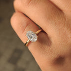 Solitaire Oval Diamond Engagement Ring