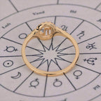 Scorpio Ring In Yellow Gold Finish