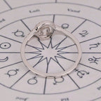 Libra Ring In Round Diamond Halo Style