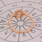 Rose Gold Taurus Ring With Halo Design