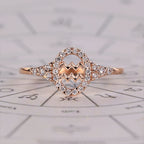 Aquarius Ring With Round Cut Side Stone