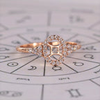 Gemini Ring In Rose Gold Finish