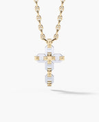 BRIGGS Cross Two-Tone Gold Pendant