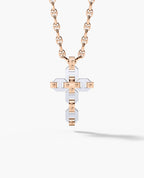 BRIGGS Cross Two-Tone Gold Pendant