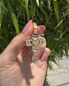 BRIGGS Cross Two-Tone Gold Pendant