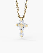 BRIGGS Cross Two-Tone Gold Pendant