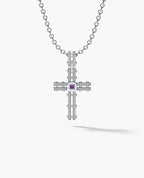 LA PAZ in Gold Pendant with 0.20ct Amethyst and Diamonds