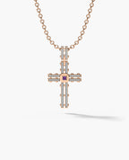 LA PAZ in Gold Pendant with 0.20ct Amethyst and Diamonds