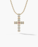 LA PAZ in Gold Pendant with 0.20ct Amethyst and Diamonds