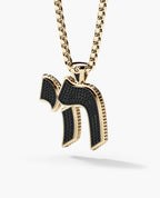 CHAI Gold Pendant with 0.40ct Black Diamonds